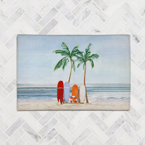 Highland Dunes Aralene Machine Woven Chenille Blue/Green/Red Rug Wayfair